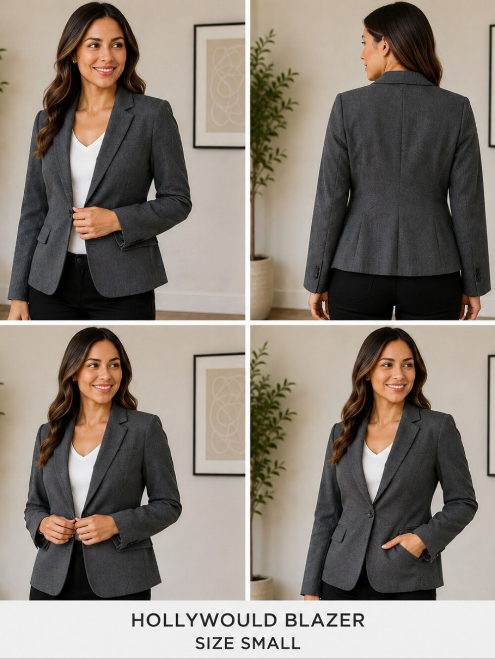 ✨ Hollywould Charcoal Gray Blazer | Size Small ✨